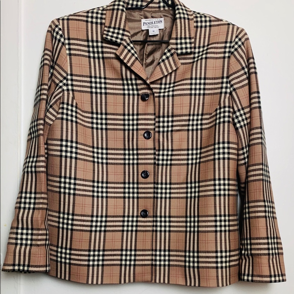 Classic PENDELTON short Blazer 100 Virgin Wool